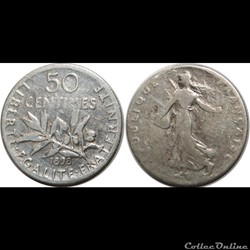 50 centimes Semeuse 1898