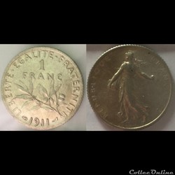 1 franc Semeuse 1911