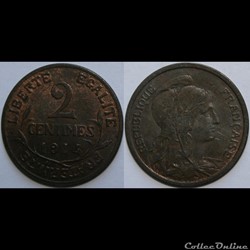2 centimes Daniel-Dupuis 1914