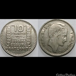 10 francs Turin, petite tête 1948