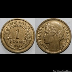 1 franc Morlon 1941