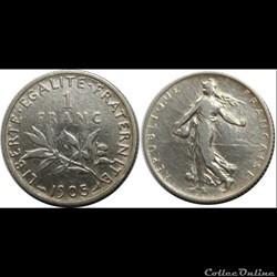 1 franc Semeuse 1905