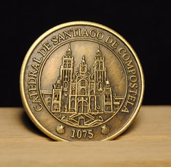 Medalla latón Catedral de Santiago de Compostela Médaille souvenir (jeton touristique)
