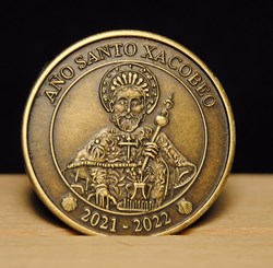 medalla Apostol Santiago Xacobeo 21-22