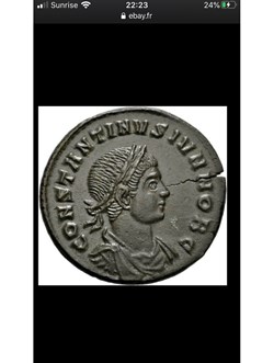 Constantinus II RIC VII 172 TICINUM