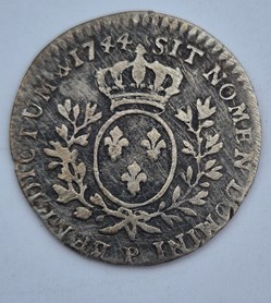 1/10 eme d ecu louis xv 1744 dijon