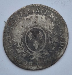 1/10 eme d ecu louis xv 1745 dijon