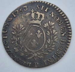 1/10 eme d ecu louis xv 1753 dijon