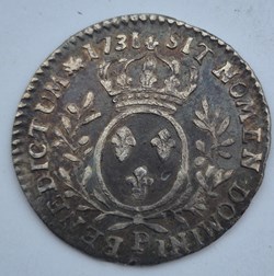 1/10 eme d ecu louis xv 1731 dijon
