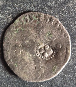 Douzain henri II 1555 dijon surfrappe avec fleur de lys