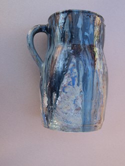 Grand pot bleu