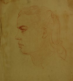 Étude profil de femme / Fin années 1930