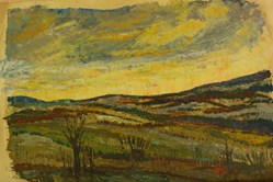 Paysage (travail au couteau)