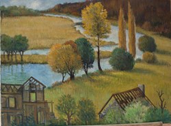 Bords de rivière et charpentes / années 1970