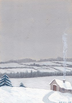 Paysage sous la neige / 31 - 03 - 1940 Mobilisation