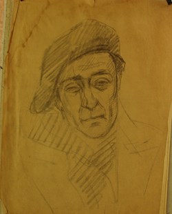 Portrait d'homme à casquette / Années fin 1930