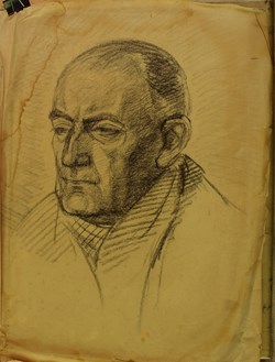 Fusain 14 (portrait homme)