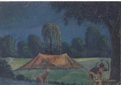 Tente avec faune