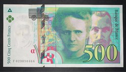F.76.01 500 Francs Curie 1994 F.023050464