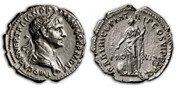 1.116.1 Trajan Denarius Rome Providentia