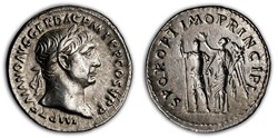1.103.1 Trajan Denarius Rome Emperor