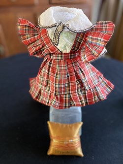 robe poupée de collection ensemble écossais