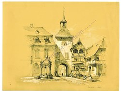 La porte de l'Hôtel de Ville ou Zittgloeckel : autrefois