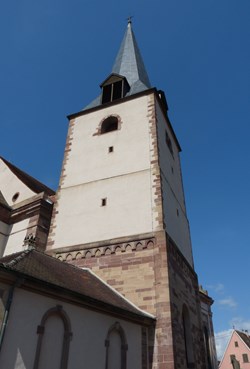 Eglise Saint-Etienne - extérieur (2/3) : Le clocher-tour