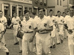 Le Cercle Catholique Aloysia de 1945 à 1960 : La Batterie-Fanfare