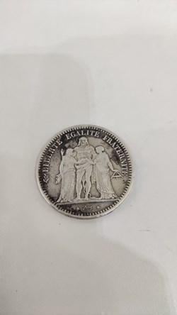 pièces 1849 Hercule argent 25 gr