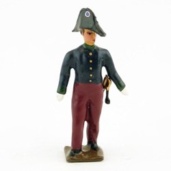 Etudiant en médecine en grande tenue 1860 (carabin)sur socle en bois