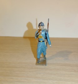 Clairon de l'infanterie de ligne en capote bleu horizon