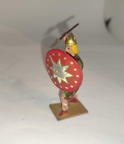 Gaulois avec lance et bouclier