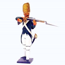Fantassin des grenadiers russes, fusil en joue (Régiment de la Garde Pavlovski) 1807