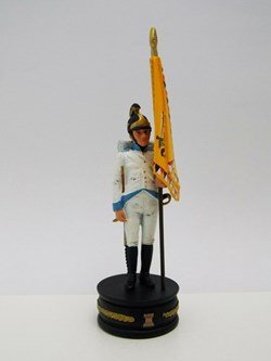 Porte Drapeau Régiment Reuss-Greitz Autriche 1805