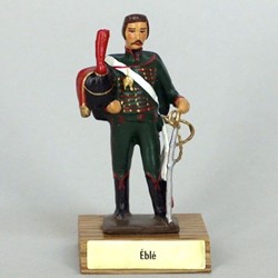 Général Eblé sur socle en bois