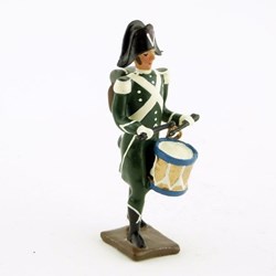 Tambour des douanes (Empire) avec bicorne