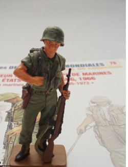 Opérateur Radio Corps Marines Etats Unis Vietnam 1966