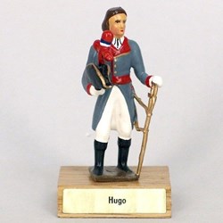 Général Hugo sur socle bois