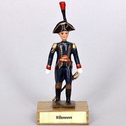 Général Villeneuve sur socle en bois