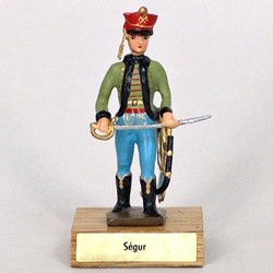 Général Ségur sur socle en bois