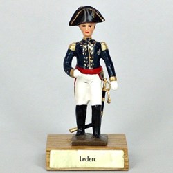 Général Leclerc sur socle bois
