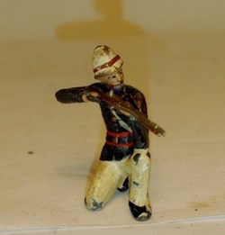 Infanterie coloniale à genou au feu