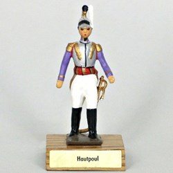 Général Hautpoul sur socle bois