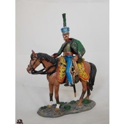 Officier Porte Etendard Hussard des volontaires saxons 1813