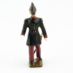 Etudiant en médecine en tenue de sortie 1856 (carabin)sur socle en bois