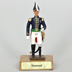 Général Daumesnil sur socle en bois