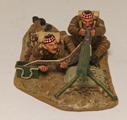 Mitrailleur écossais et son servant 1914
