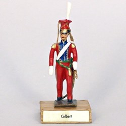 Général Colbert sur socle bois