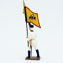 Drapeau de l'infanterie autrichienne à l'assaut